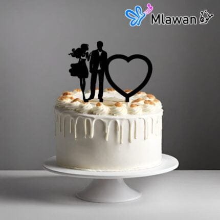 Personalized wedding cake topper