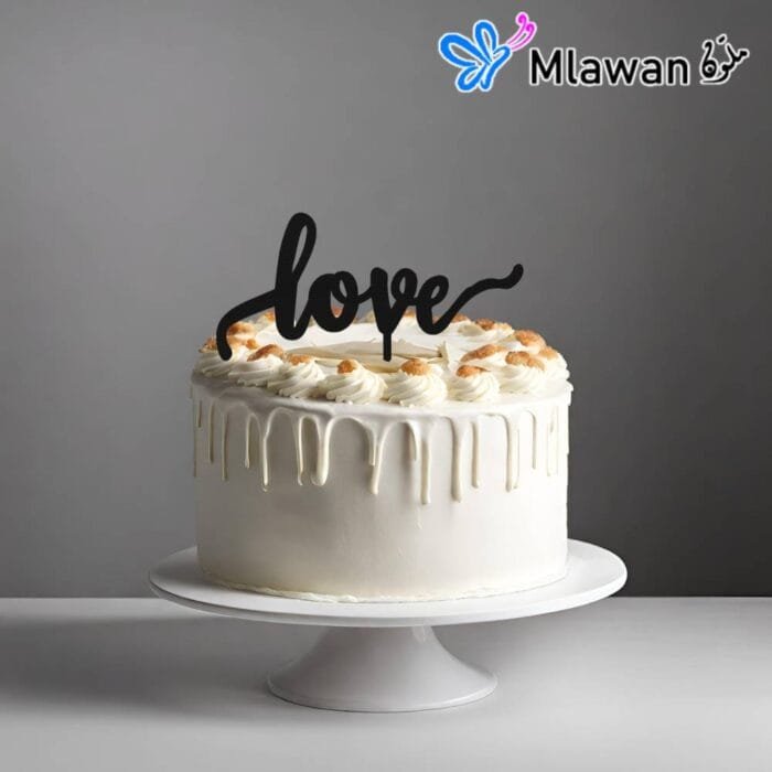 Personalized love cake topper