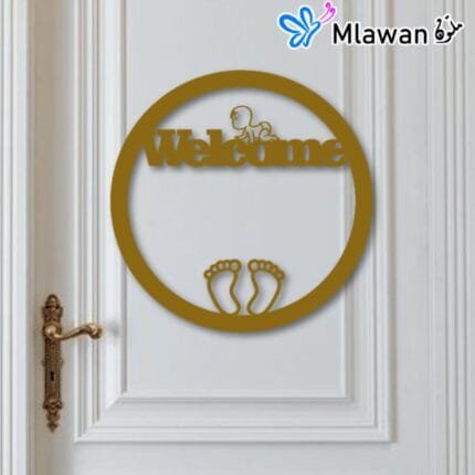 Personalized Welcome Baby Door Sign