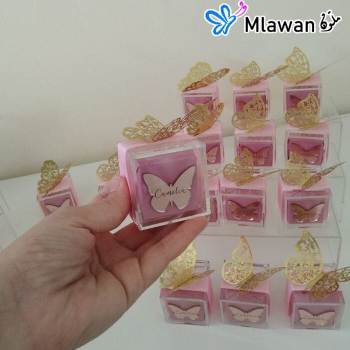 Baby shower giveaway mini clear acrylic box