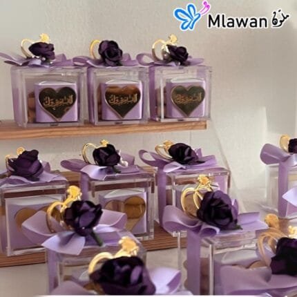 Elegant acrylic mini box for baby shower giveaways