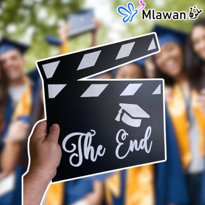 Graduation Clapperboard Or Cut Board "The End"