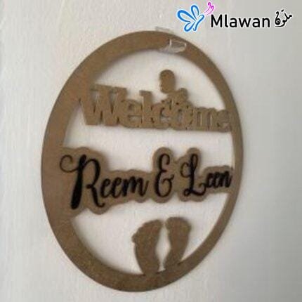 baby door sign for baby shower décor