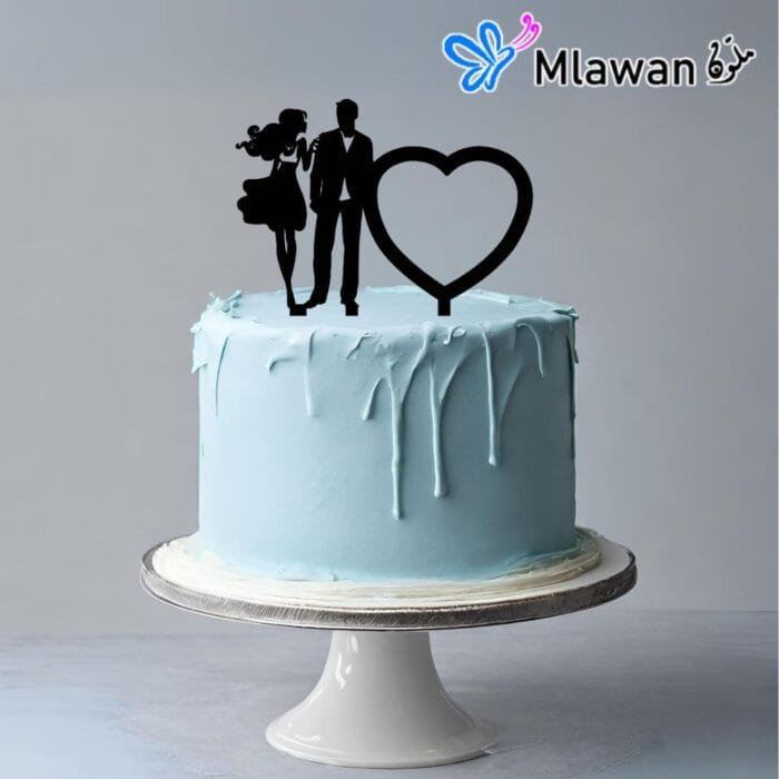 Elegant wedding cake decor