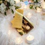 Premium gold favor box for chocolates and treats