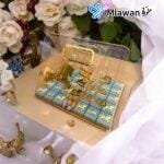 Elegant gift tray featuring premium chocolates and custom design.