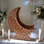 Crescent Moon Serving Tray for Ramadan and Eid celebrations