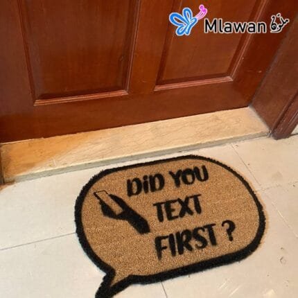 did you text first doormat