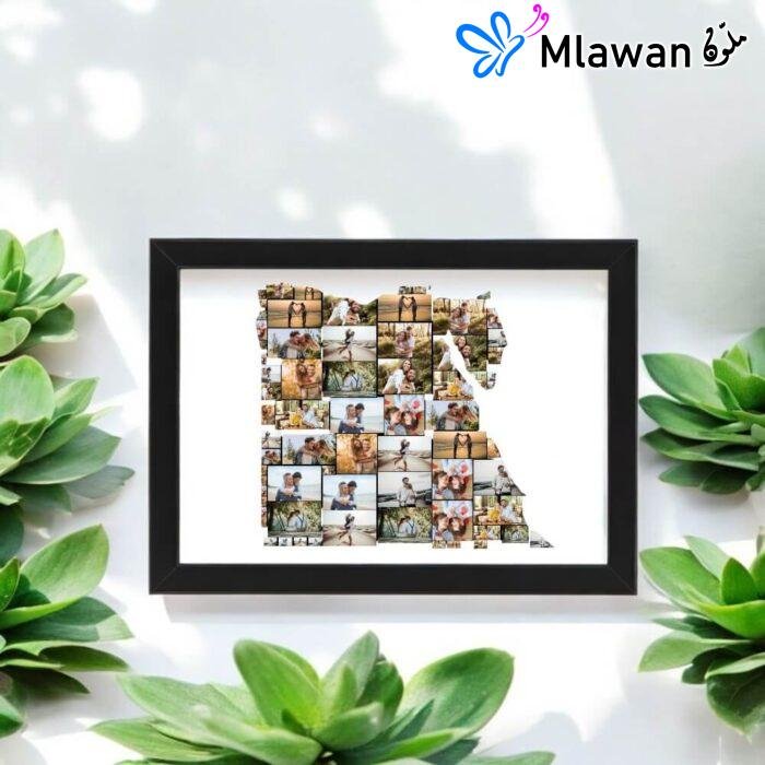 Egypt map photo collage frame showcasing cherished memories