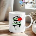 UAE national day coffee mug with fist and flag design