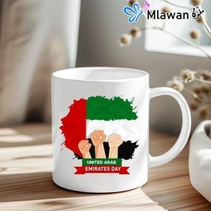 UAE National Day coffee mug featuring iconic flag design